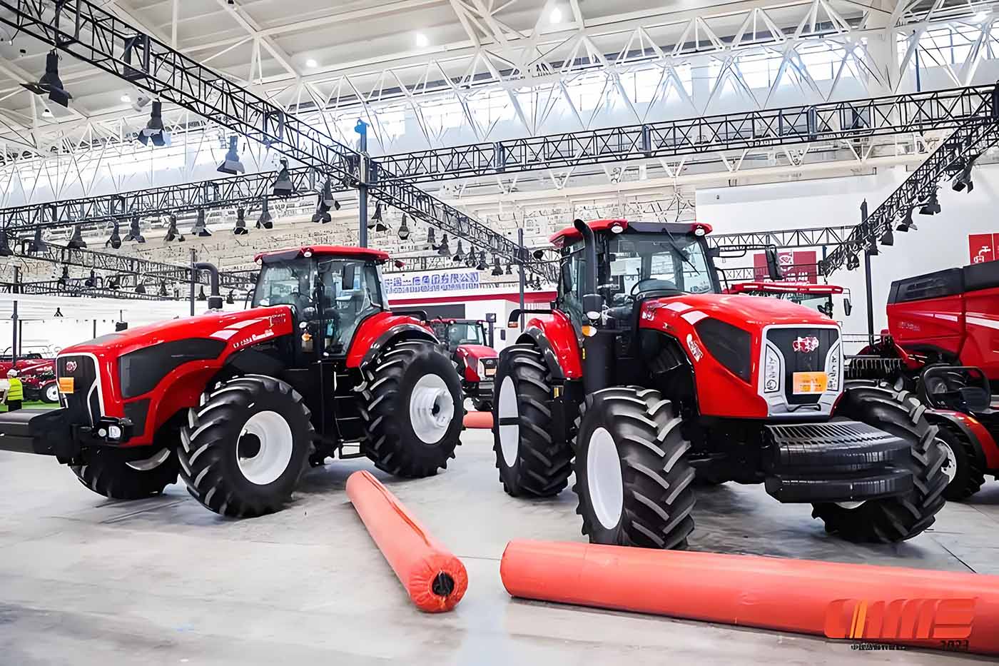 The system uses RTK-DGPS to obtain the tractor's precise position. The system uses RTK-DGPS to obtain the tractor's precise position.